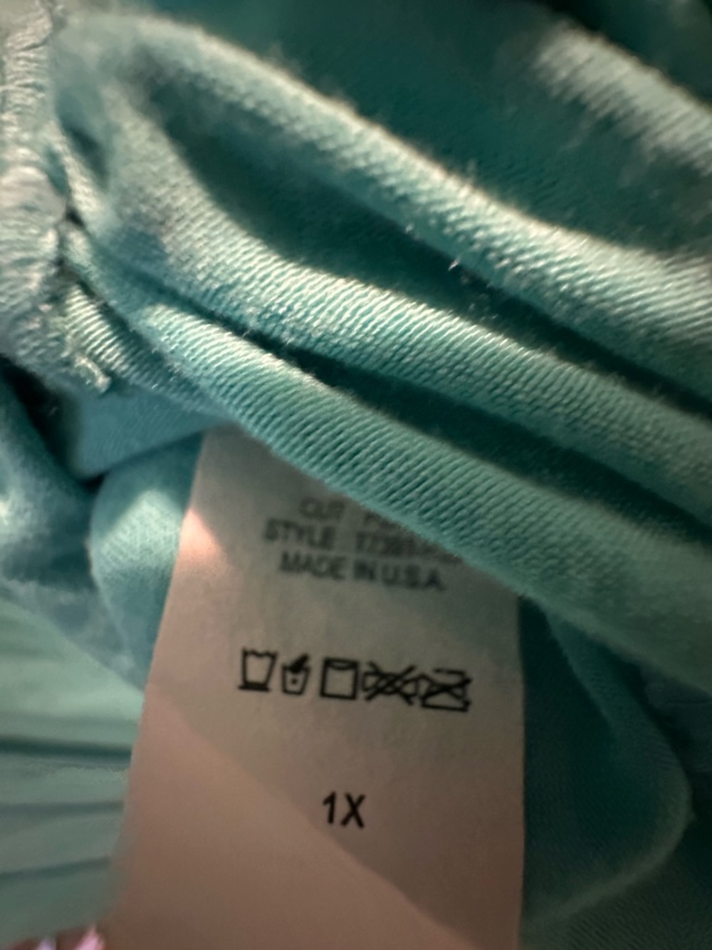 Sleeveless Aqua Maxi Dress with Lace-Up Ruffle Neckline - Picture 4 of 4